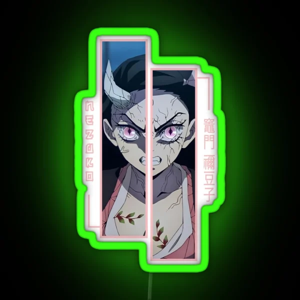 Demon Slayer Nezuko Kamado RGB Neon Sign
