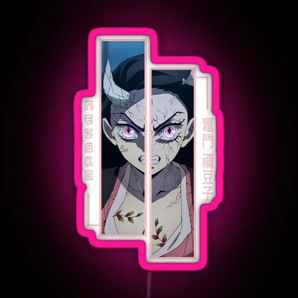 Demon Slayer Nezuko Kamado RGB Neon Sign