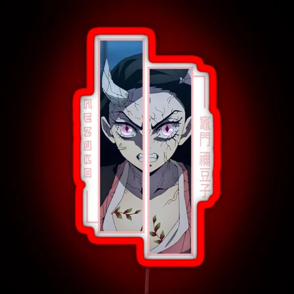 Demon Slayer Nezuko Kamado RGB Neon Sign