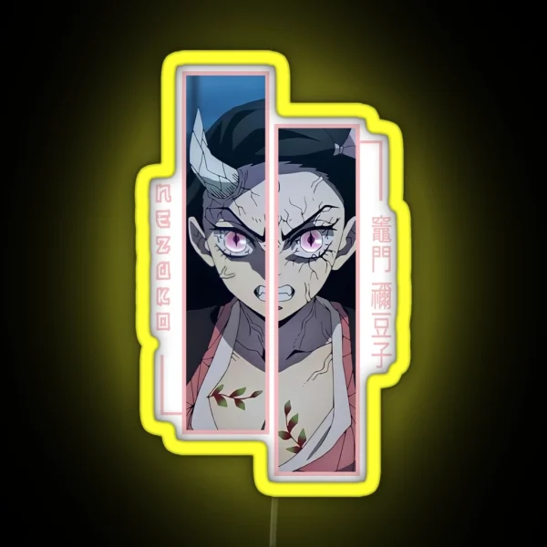 Demon Slayer Nezuko Kamado RGB Neon Sign