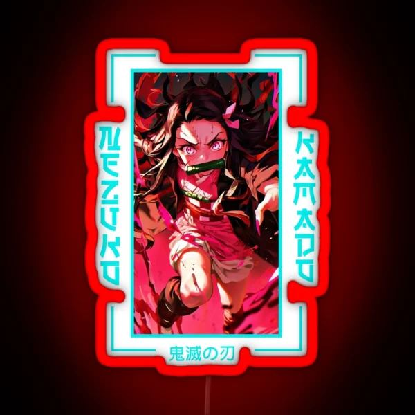 Demon Slayer Nezuko Kamado RGB Neon Sign