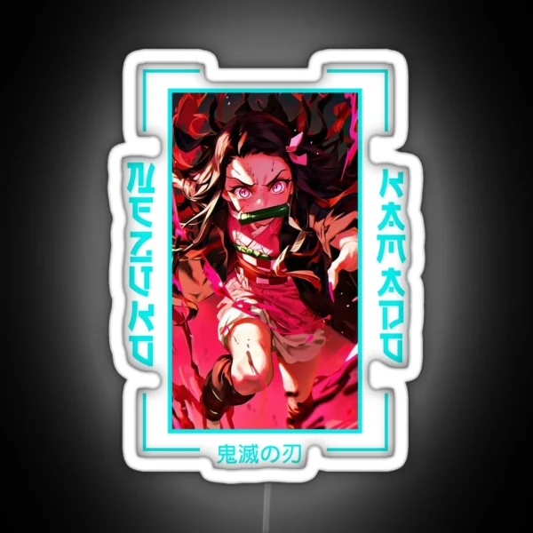 Demon Slayer Nezuko Kamado RGB Neon Sign