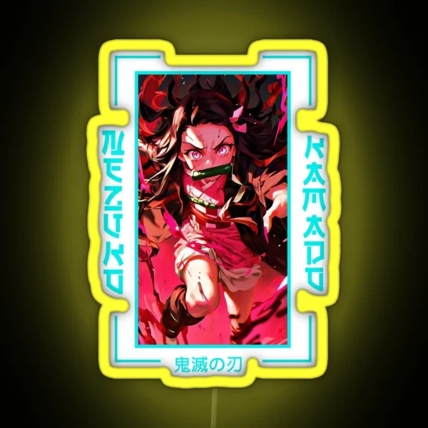 Demon Slayer Nezuko Kamado RGB Neon Sign