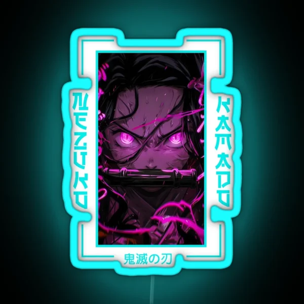 Demon Slayer Nezuko Kamado RGB Neon Sign
