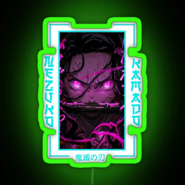 Demon Slayer Nezuko Kamado RGB Neon Sign