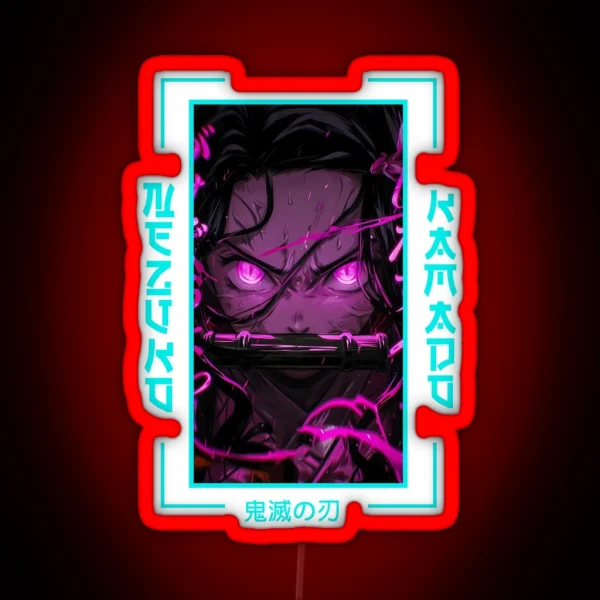 Demon Slayer Nezuko Kamado RGB Neon Sign