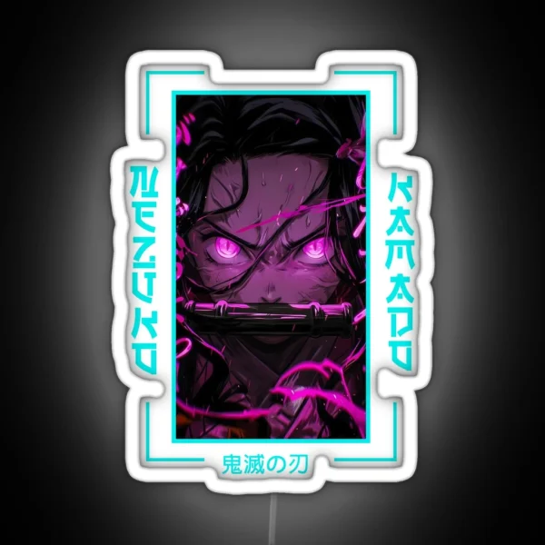 Demon Slayer Nezuko Kamado RGB Neon Sign