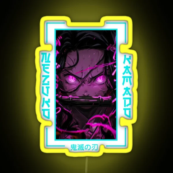 Demon Slayer Nezuko Kamado RGB Neon Sign