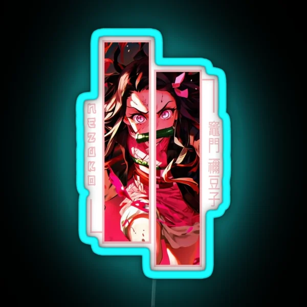 Demon Slayer Nezuko Kamado RGB Neon Sign