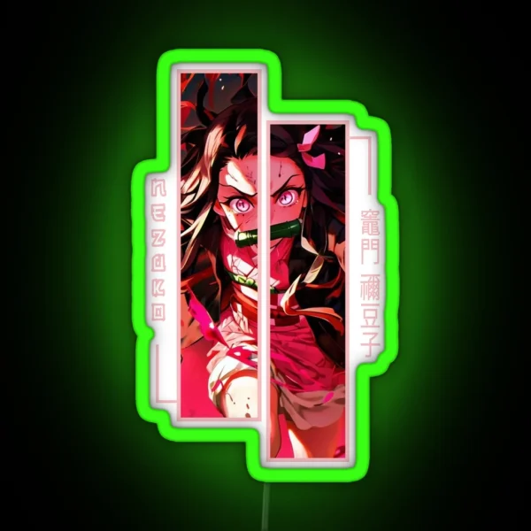 Demon Slayer Nezuko Kamado RGB Neon Sign