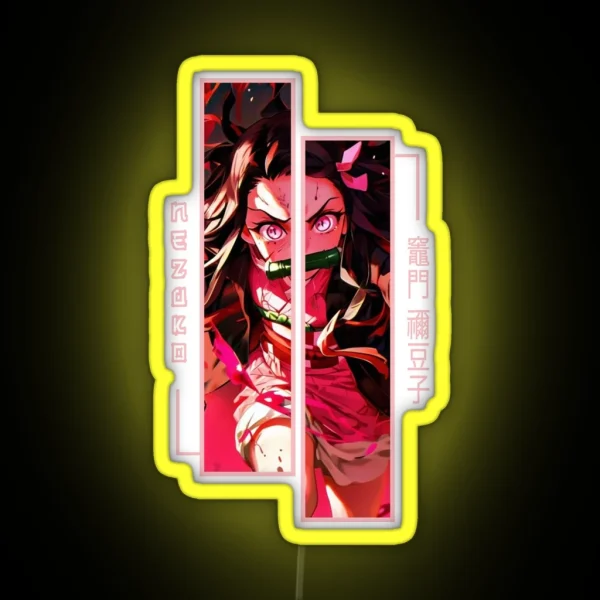 Demon Slayer Nezuko Kamado RGB Neon Sign