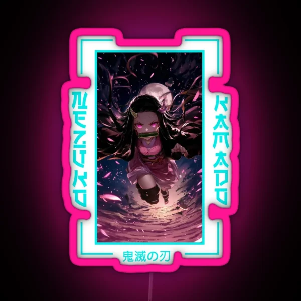 Demon Slayer Nezuko Kamado RGB Neon Sign