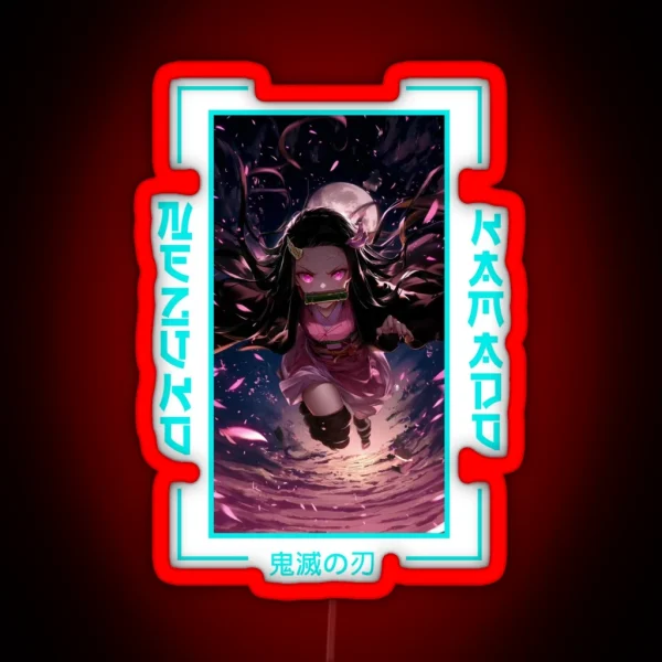 Demon Slayer Nezuko Kamado RGB Neon Sign