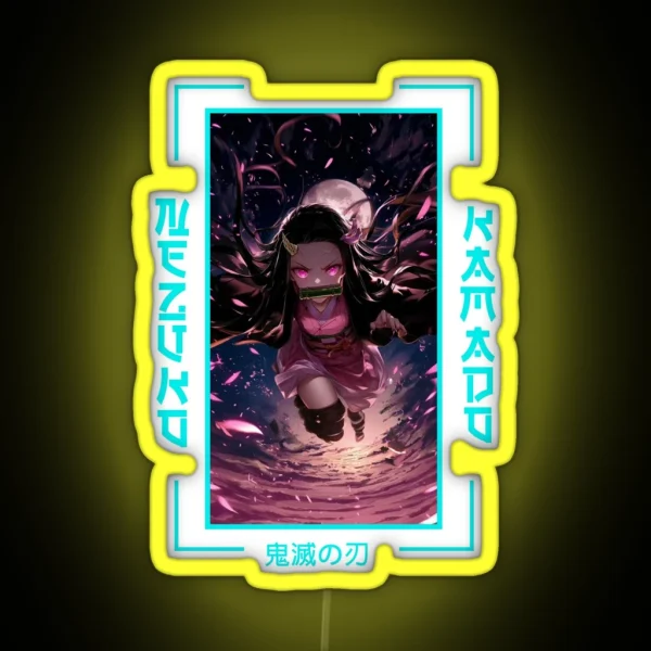 Demon Slayer Nezuko Kamado RGB Neon Sign