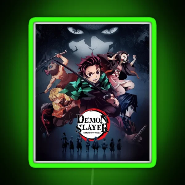 Demon Slayer RGB Neon Sign