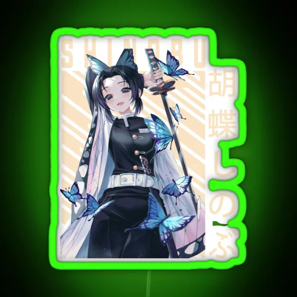 Demon Slayer Shinobu Kocho RGB Neon Sign