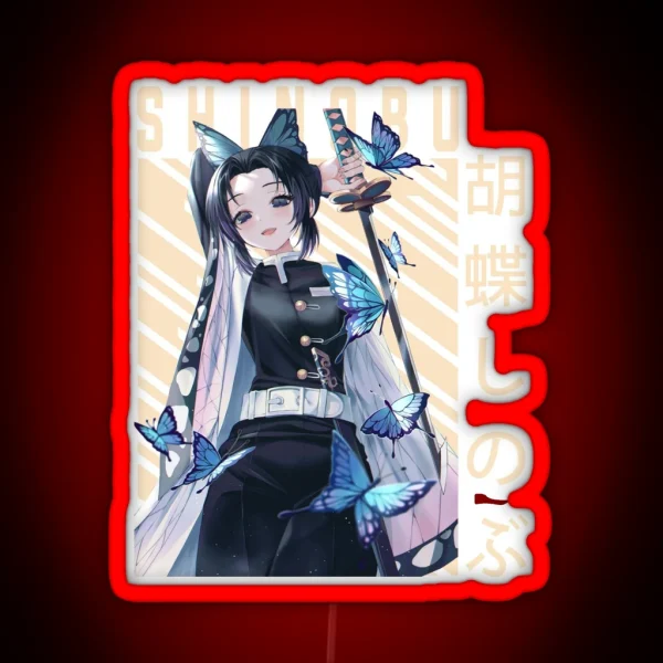 Demon Slayer Shinobu Kocho RGB Neon Sign