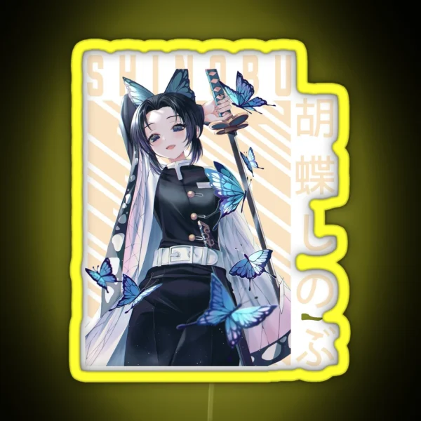 Demon Slayer Shinobu Kocho RGB Neon Sign
