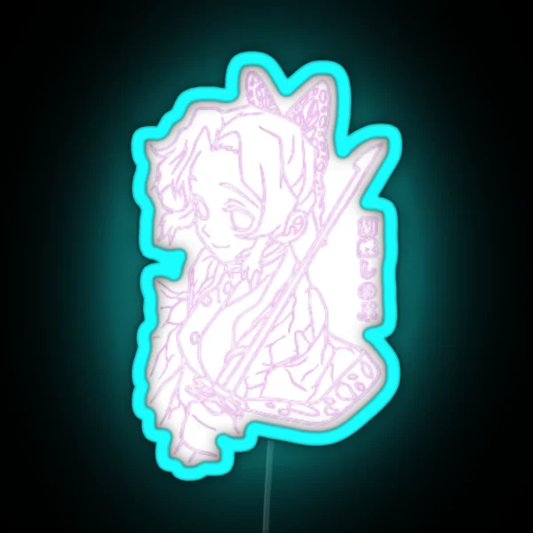 Demon Slayer Shinobu RGB Neon Sign
