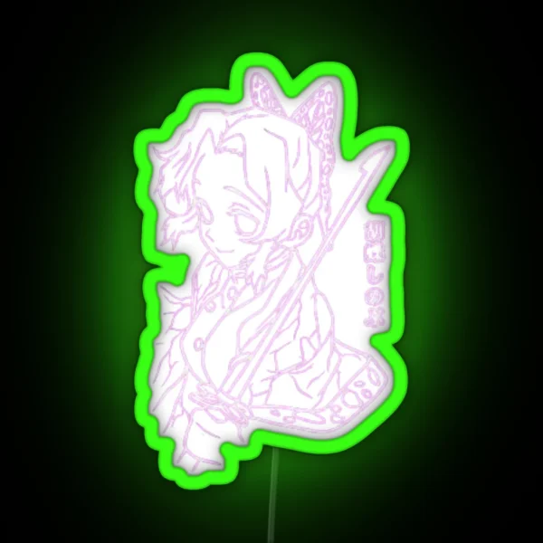 Demon Slayer Shinobu RGB Neon Sign