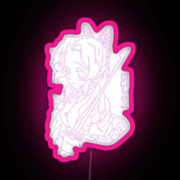 Demon Slayer Shinobu RGB Neon Sign