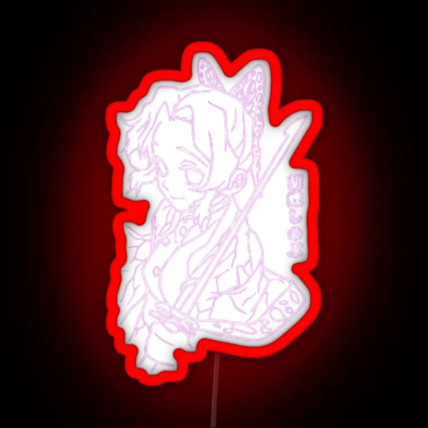 Demon Slayer Shinobu RGB Neon Sign