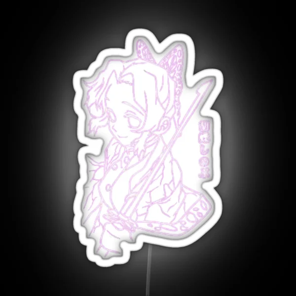 Demon Slayer Shinobu RGB Neon Sign