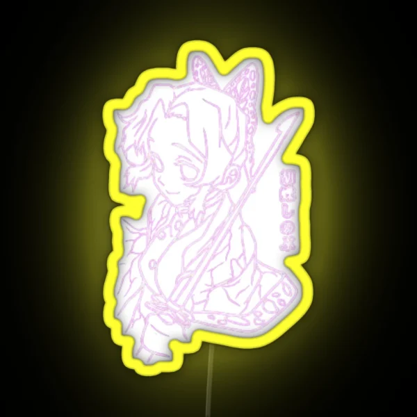 Demon Slayer Shinobu RGB Neon Sign