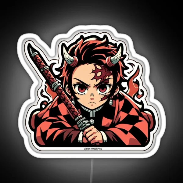 Demon Slayer Tangiro Kamado RGB Neon Sign