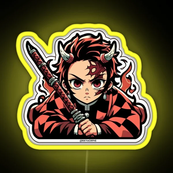 Demon Slayer Tangiro Kamado RGB Neon Sign
