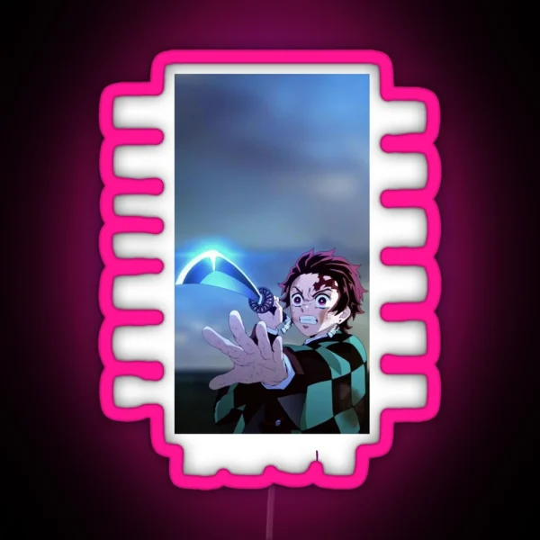 Demon Slayer Tanjiro Kamado RGB Neon Sign