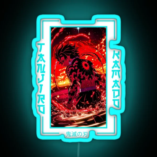 Demon Slayer Tanjiro Kamado RGB Neon Sign