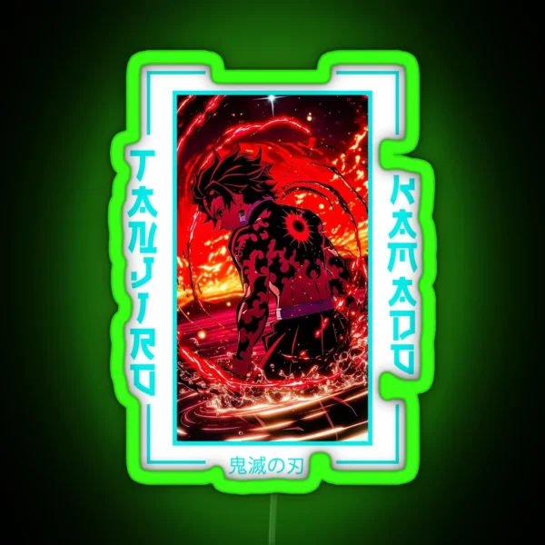 Demon Slayer Tanjiro Kamado RGB Neon Sign