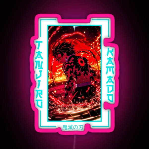 Demon Slayer Tanjiro Kamado RGB Neon Sign