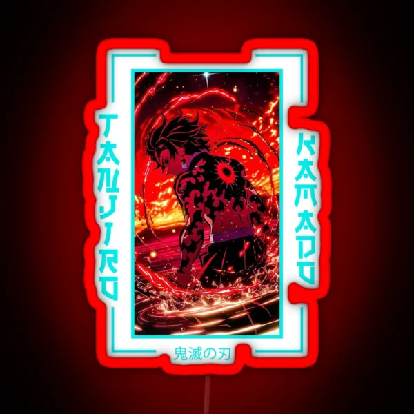 Demon Slayer Tanjiro Kamado RGB Neon Sign