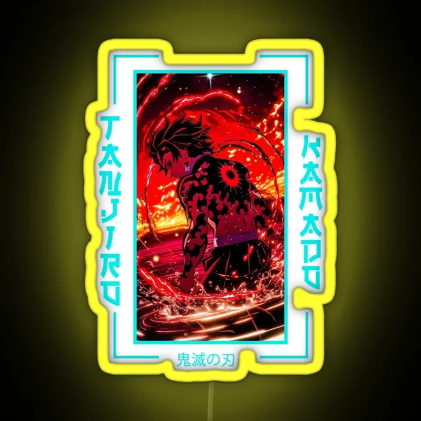 Demon Slayer Tanjiro Kamado RGB Neon Sign