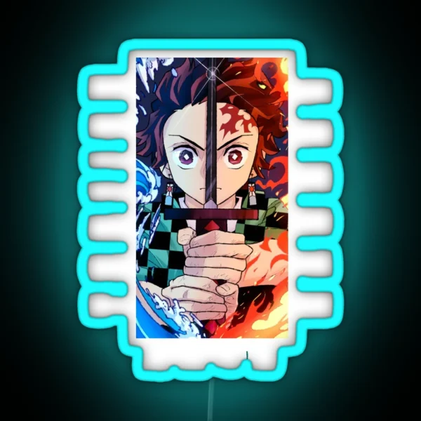 Demon Slayer Tanjiro Kamado RGB Neon Sign
