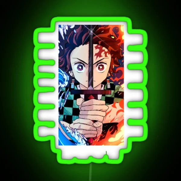 Demon Slayer Tanjiro Kamado RGB Neon Sign