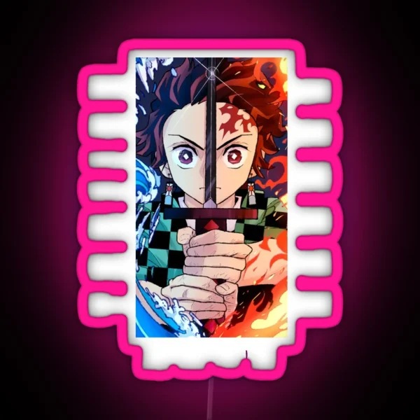 Demon Slayer Tanjiro Kamado RGB Neon Sign