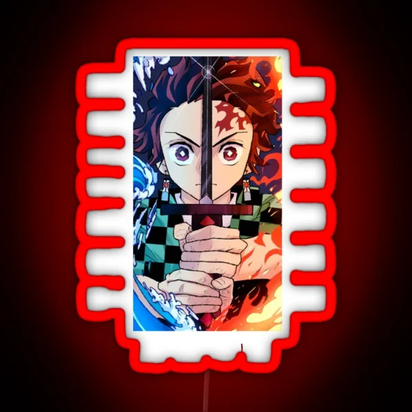 Demon Slayer Tanjiro Kamado RGB Neon Sign