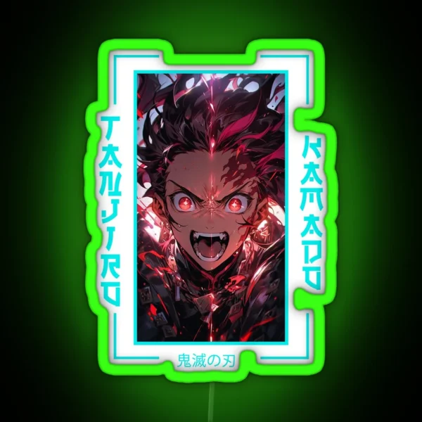 Demon Slayer Tanjiro Kamado RGB Neon Sign