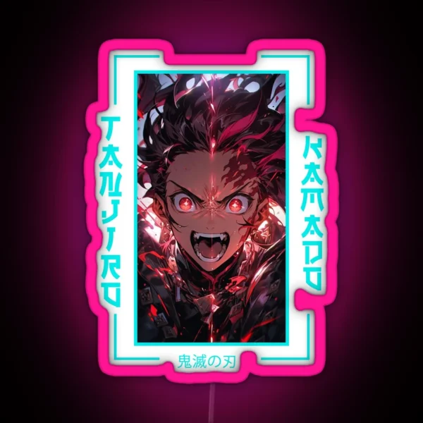 Demon Slayer Tanjiro Kamado RGB Neon Sign