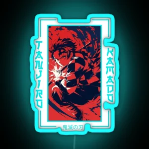 Demon Slayer Tanjiro Kamado RGB Neon Sign