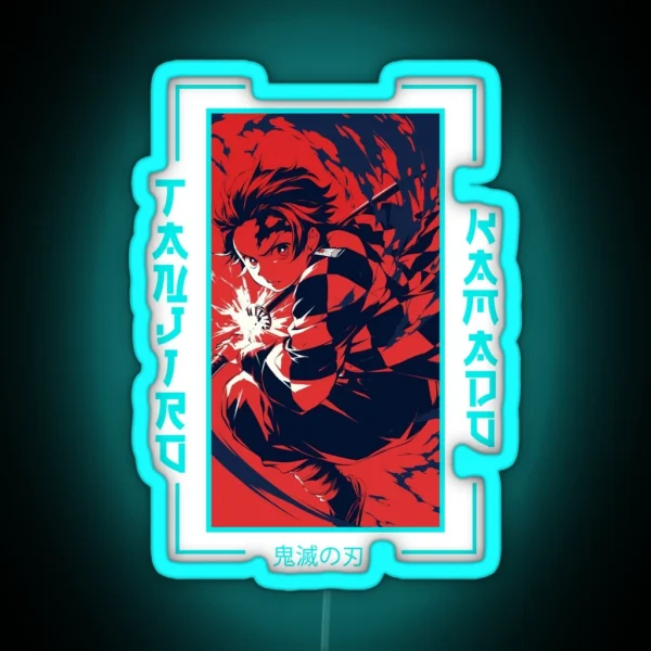 Demon Slayer Tanjiro Kamado RGB Neon Sign