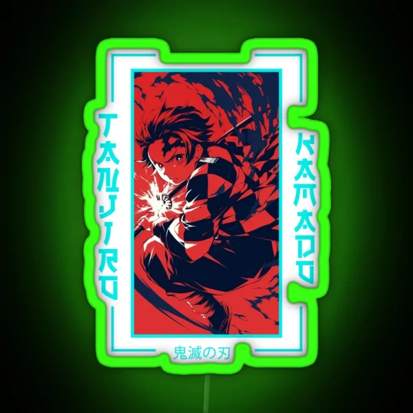 Demon Slayer Tanjiro Kamado RGB Neon Sign