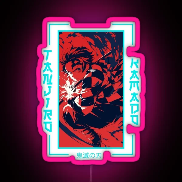 Demon Slayer Tanjiro Kamado RGB Neon Sign