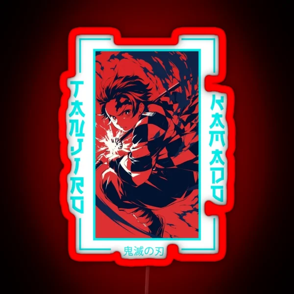 Demon Slayer Tanjiro Kamado RGB Neon Sign