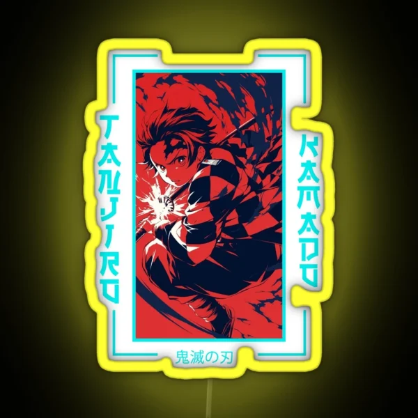 Demon Slayer Tanjiro Kamado RGB Neon Sign