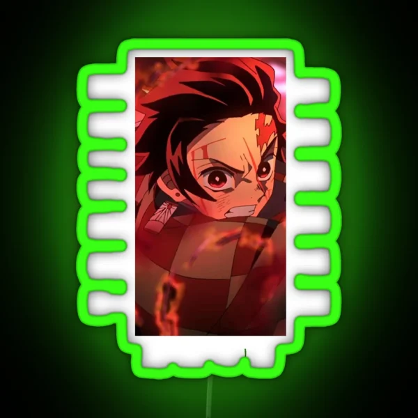 Demon Slayer Tanjiro Kamado RGB Neon Sign