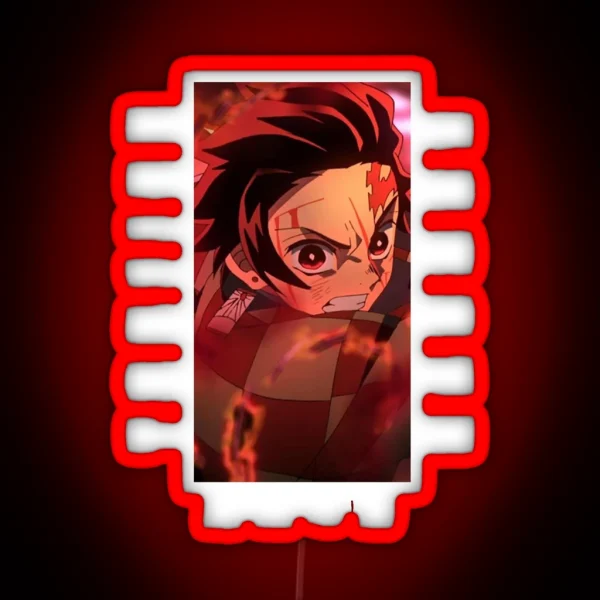 Demon Slayer Tanjiro Kamado RGB Neon Sign